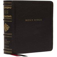 Thomas Nelson NKJV Large Print Reference Bible, Black Leathersoft, Red Letter
