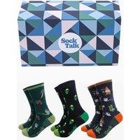 Sock Talk Men's Spring Gardening Bamboo Socks Gift Set | Size: 7-11