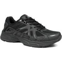Pavers Men's Lace Up Sport Trainers in Black | Size: 9