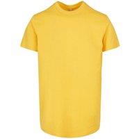 Build Your Brand Men's Basic Round Neck T-Shirt in Yellow | Size: XS