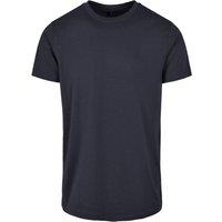 Build Your Brand Men's Basic Round Neck T-Shirt in Navy | Size: 5XL