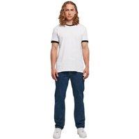 Build Your Brand Men's Ringer T-Shirt in White | Size: XL
