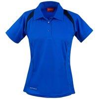 Spiro Women's Team Spirit Polo Shirt in Mid Blue | Size: 14