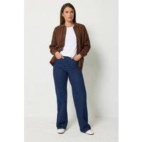 Long Tall Sally Women's Tall Wide Leg Jeans in Indigo | Size: 22L