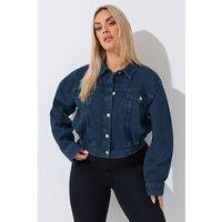 Yours Women's Denim Jacket in Indigo | Size: 12
