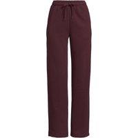 Lands' End Women's Serious Sweats Relaxed Straight Leg Joggers in Burgundy | Size: 16-18