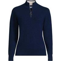Lands' End Women's Merino Quarter Zip Sweater in Navy | Size: 20