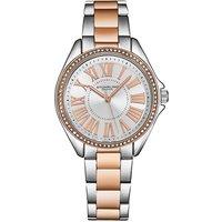 STHRLING Original Women's The Dynasty 4025 Quartz Crystal Bezel 40mm Watch in Silver