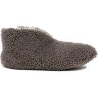 Celtic & Co Women's Teddy Soft Sole Bootee Slippers in Mid Grey | Size: 7