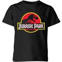Jurassic Park Classic Logo Kids T-Shirt - Black | Size: YL