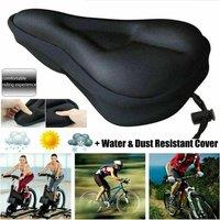 SPETLEK Road Bike Seat Cover Soft Padded Gel Bicycle Cycle in Black | Size: 0-1 m