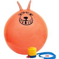 FLAVORA BALL 80CM-LARGE EXERCISE RETRO SPACE HOPPER PLAY BALL in Orange | Size: 0-12 m
