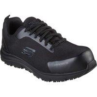 Skechers Men's Ulmus SR Safety Toe Trainer in Black | Size: 7