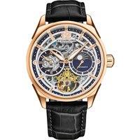 STHRLING Original Men's Vanguard 1019 Dual Time Automatic 42mm Skeleton in Rose Gold