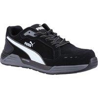 Puma Safety Men's 'Airtwist Low S3' Suede Safety Trainers in Black | Size: 10.5