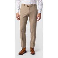 Antique Rogue Men's Camel Herringbone Tweed Slim Fit Trousers | Size: 30R