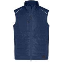 James and Nicholson Men's Hybrid Gilet in Navy | Size: XL