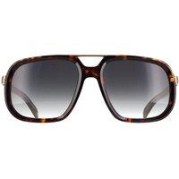 David Beckham Men's Square Havana Gold Dark Grey Gradient DB 7101/S