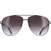CALVIN KLEIN Men's Aviator Dark Gunmetal Brown Gradient CK21132S in Grey
