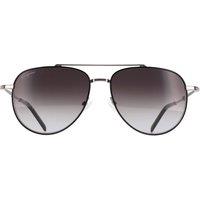 Salvatore Ferragamo Men's Aviator Black Light Ruthenium Grey Gradient SF226S