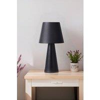 Living and Home Nordic-style Rechargeable Dimmable Table Lamp Night Light in Black