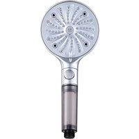 Living and Home G1/2 Handheld High Pressure Shower Head with 11 Spray Modes in Silver