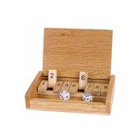 Goki Shut the box game (travel set) in Tan