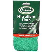 CarPlan Triplewax Microfibre Cloth - CTA002 - Soft & Absorbent in Green
