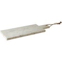 Orsina Small White Marble Chopping & Serving Board, Durable Natural Stone Board For Kitchen Use