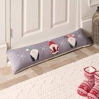 OHS Xmas Gonk Draught Excluder Draft Insulation Wind Blocker Stopper in Grey