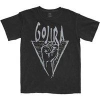 Gojira Power Glove Band Logo T-Shirt in Black | Size: Large