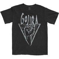 Gojira Power Glove Band Logo T-Shirt in Black | Size: XL