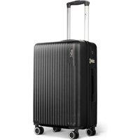 Lugg Vacay 20inch Suitcase, ABS Hard Shell, TSA Indent Lock (55x23x35cm) in Black | Size: 55 x 23 x 35 cm