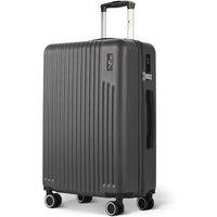 Lugg Vacay 24inch Suitcase, ABS Hard Shell, TSA Lock (66.5 x 25.5 x 44cm) in Dark Grey | Size: 66.5 x 25.5 x 44 cm