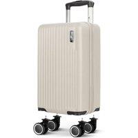 Lugg Vacay 40cm Suitcase, ABS Hard Shell, Underseat Compatible (40x30x20cm) in Stone | Size: 40 x 30 x 20 cm
