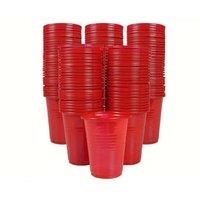 ECONX 7oz Red Plastic Disposable Water Cups BPA Free Drinking Cups | Size: 50 Pieces