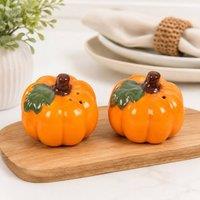 Marco Paul Pumpkin Salt & Pepper Shakers in Orange | Size: 2 Pack
