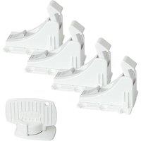 Safetots Magnetic Cupboard & Drawer 4 Locks & 1 Key Set in Off-White