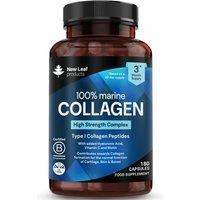 New leaf health Collagen 180 Capsules 100% Marine Collagen 1060mg Type 1 High Strength in Blue