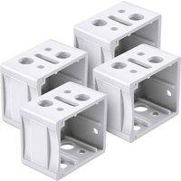 SPETLEK 6XBlinds Bracket Headrail Bracket Window Blinds in White | Size: 10