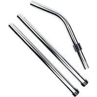 SPETLEK Cleaner Hoover Extension Rod Metal Hose Tool Set in Silver | Size: 100 cm