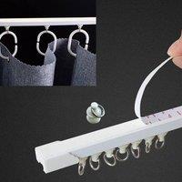 SPETLEK 3 Meters Curtain Track Curtain Rail Track Curtain in White | Size: 1