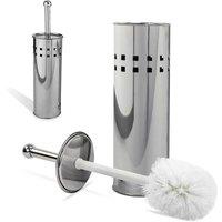 SPETLEK TOILET BRUSH & HOLDER SET SILVER