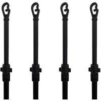 SPETLEK 4X CLOTHES WASHING LINE PROP POLE in Black