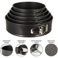 SPETLEK CAKE TIN SET OF 5 ROUND SET Round - 5Pc in Black