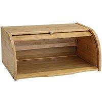KORVIXA Bamboo Bread Bin Roll Top Lid Wood in Brown | Size: 0.6m2