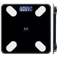 KORVIXA Rechargeable Digital Bathroom Scales in Black | Size: 0.6m2