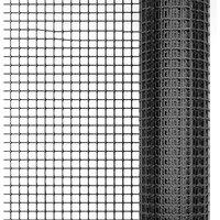 FLAVORA 10M PVC Plastic Chicken Wire Mesh Fencing Garden in Black | Size: 0.6m2