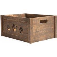 FLAVORA Brown Medium-Storage Collection Wooden Box | Size: 500mm