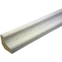 Vinyl Flooring UK Laminate & Wood Floor Scotia Beading 810 (2.4m Length) Pack of 5 in White